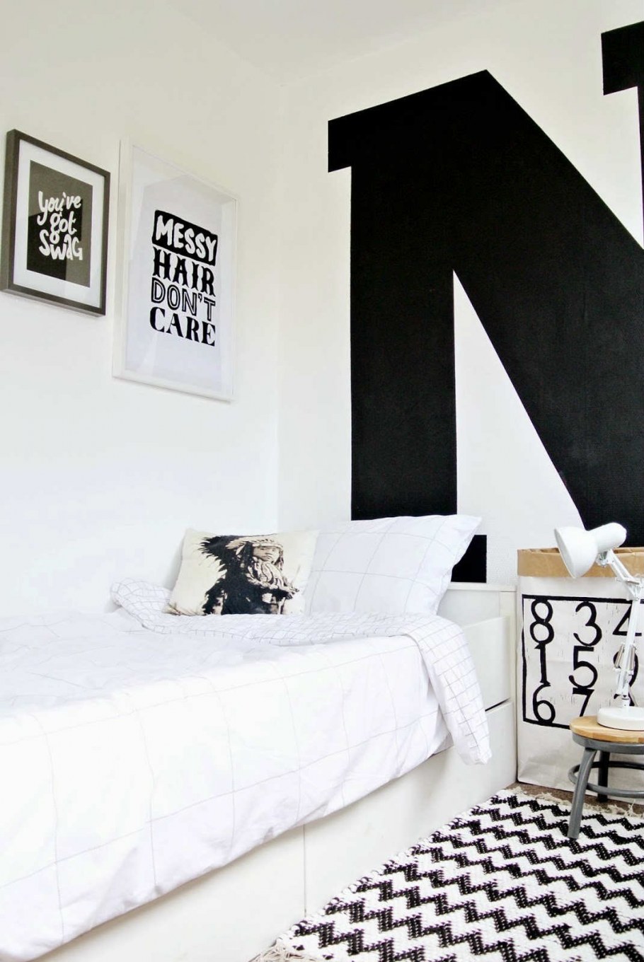 Чёрная комната для подростка девочки