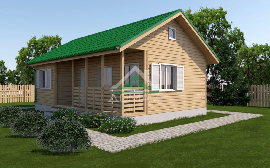 Дачный дом 6 на 9 одноэтажный