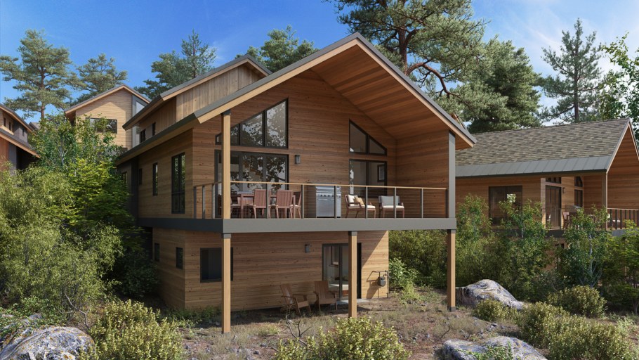 Дом из бруса проекты Скандинавия 130м2