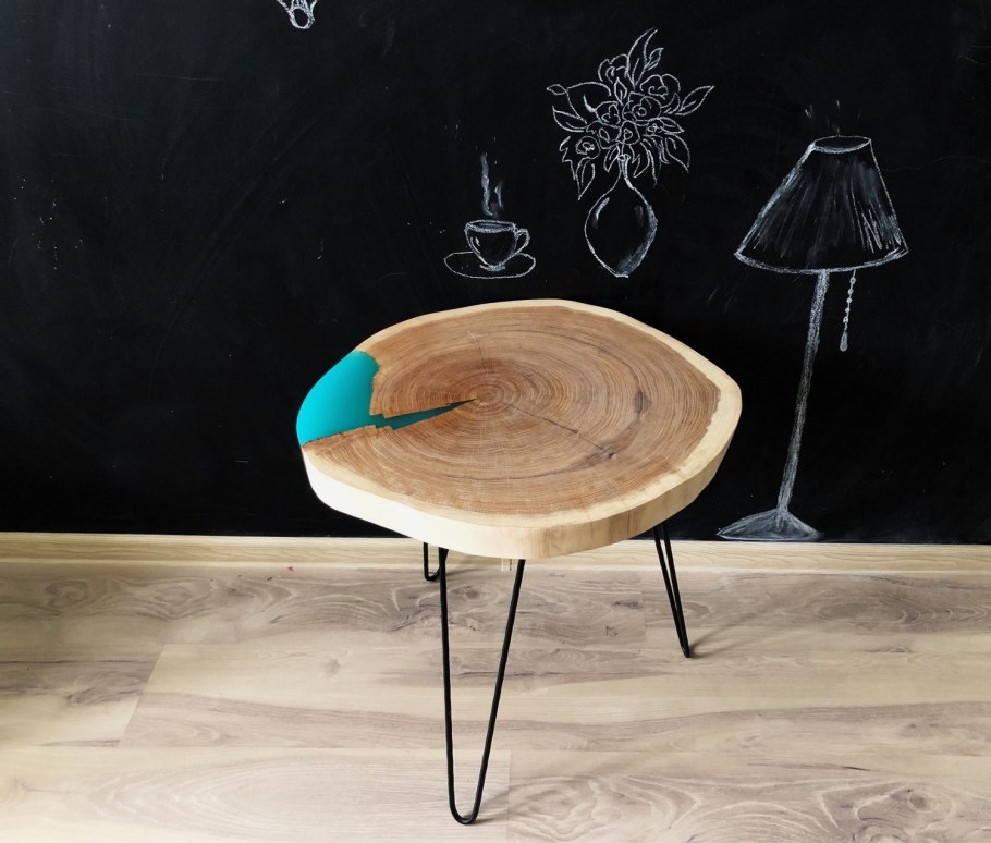 Кофейный столик из эпоксидной смолы