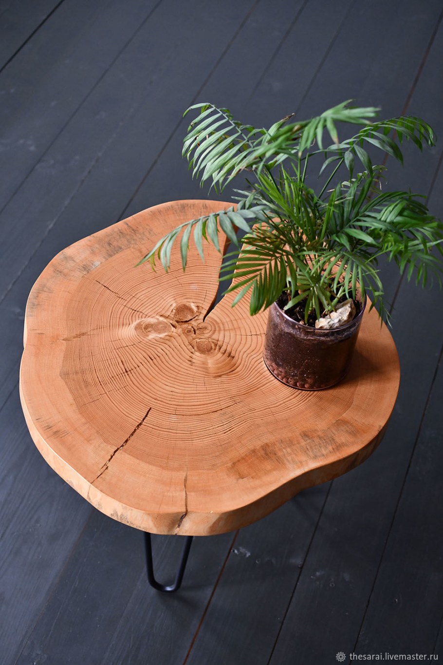 Стол из спила сосны