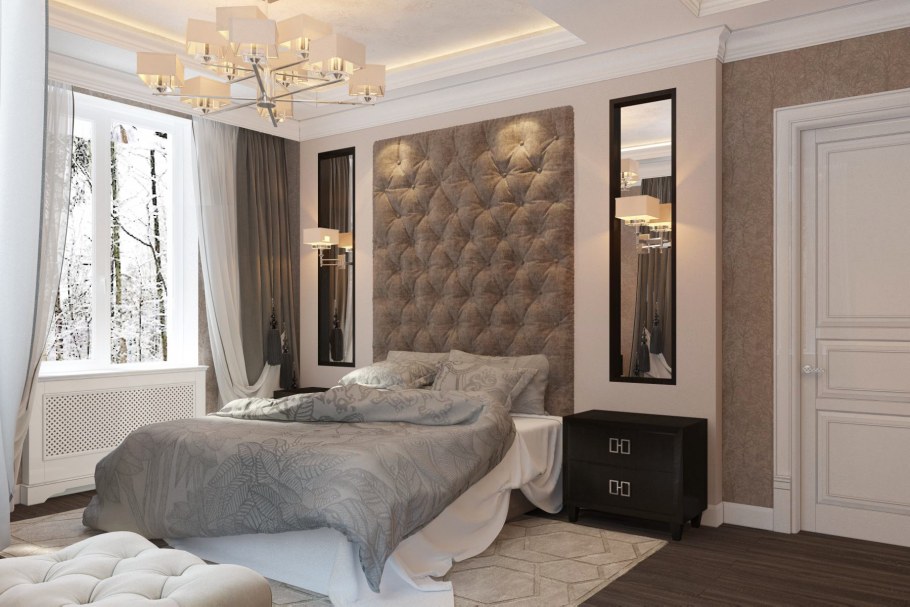 Шторы в спальню для молодой семьи