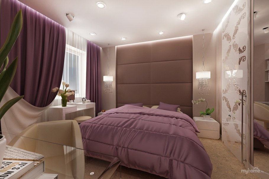 Дизайн спальни 10 кв для семейной пары 45 лет