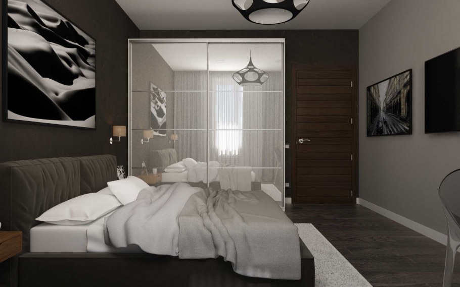 Стильный дизайн спальни