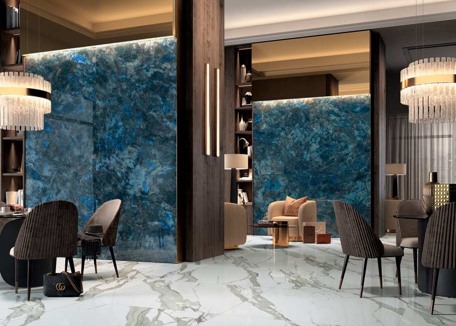 Iceberg Blue мрамор