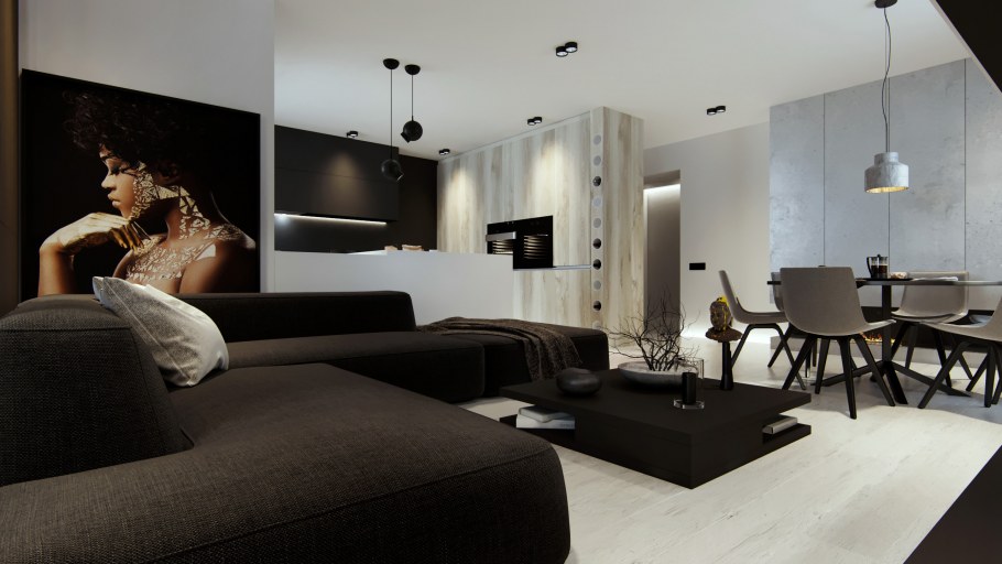 Черный интерьер