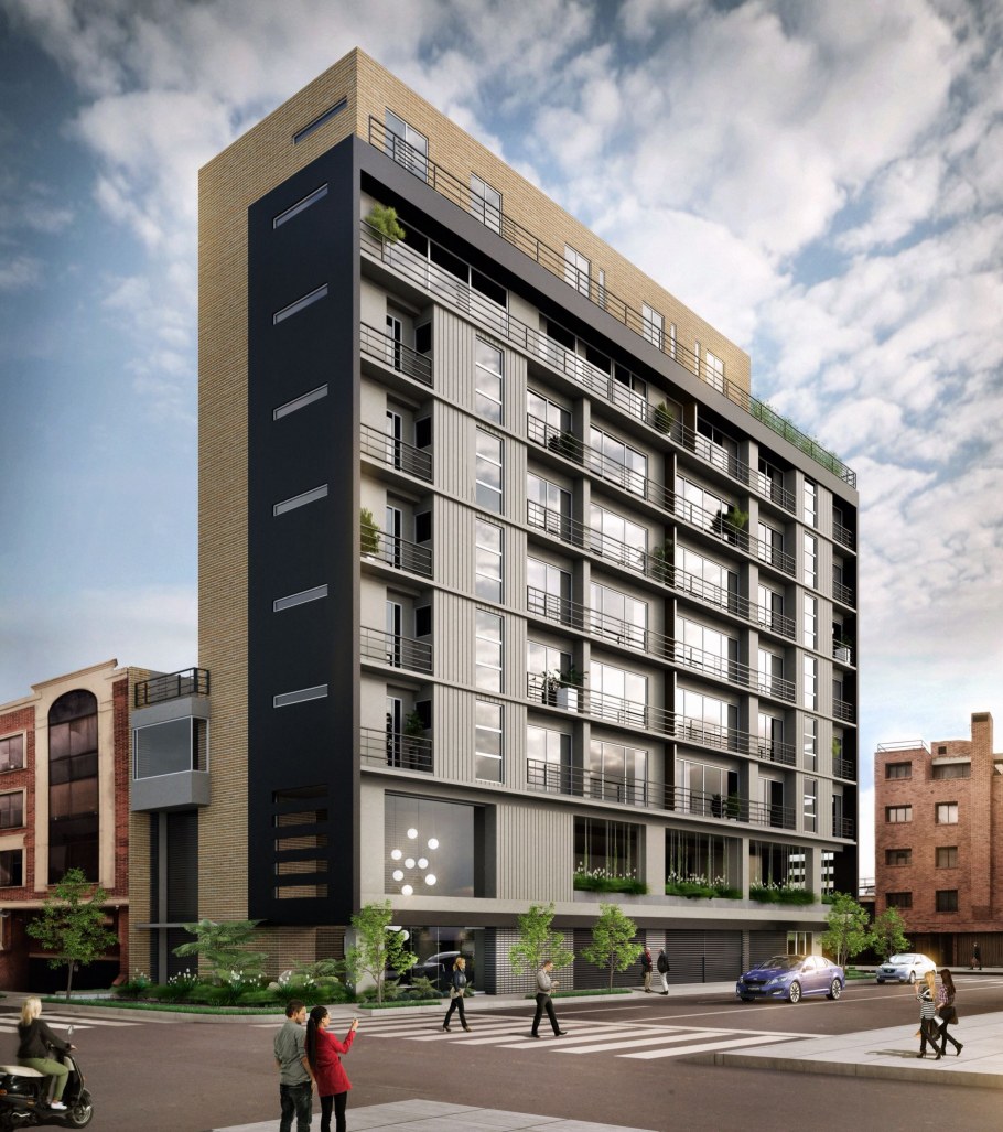 Фасады многоэтажных жилых домов