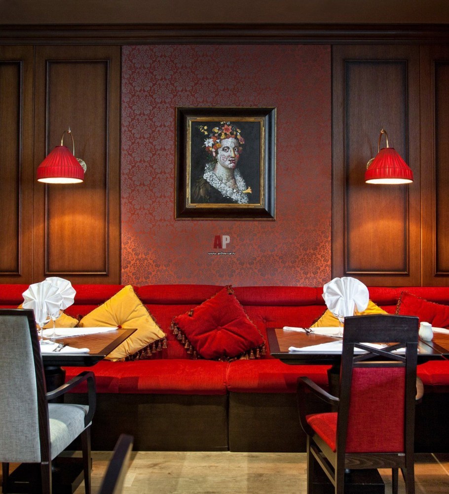 Итальянское кафе интерьер