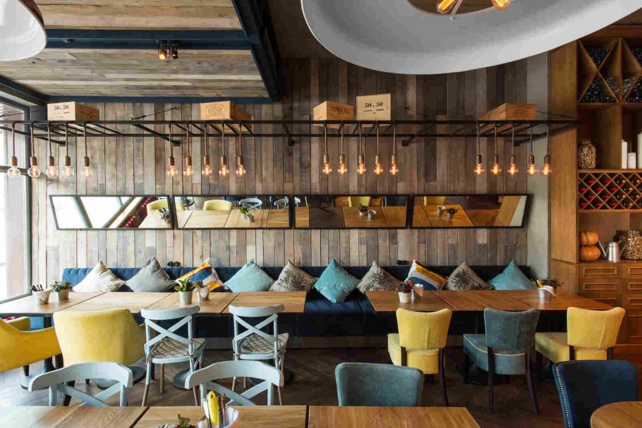 Итальянский ресторан Отто пицца интерьер