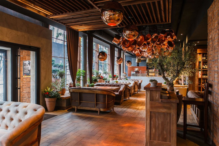 Итальянское кафе интерьер