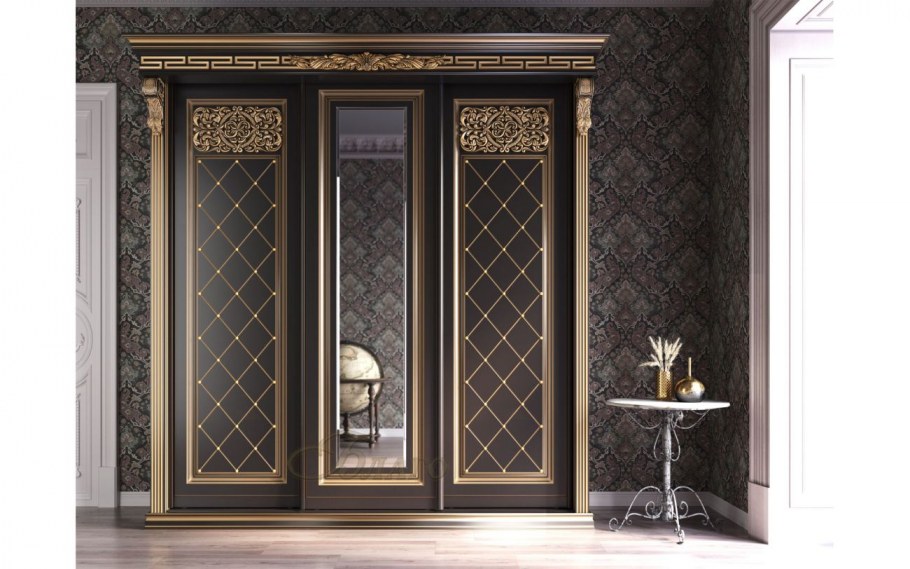 Шкаф прихожая "Неоклассика" цвет патина