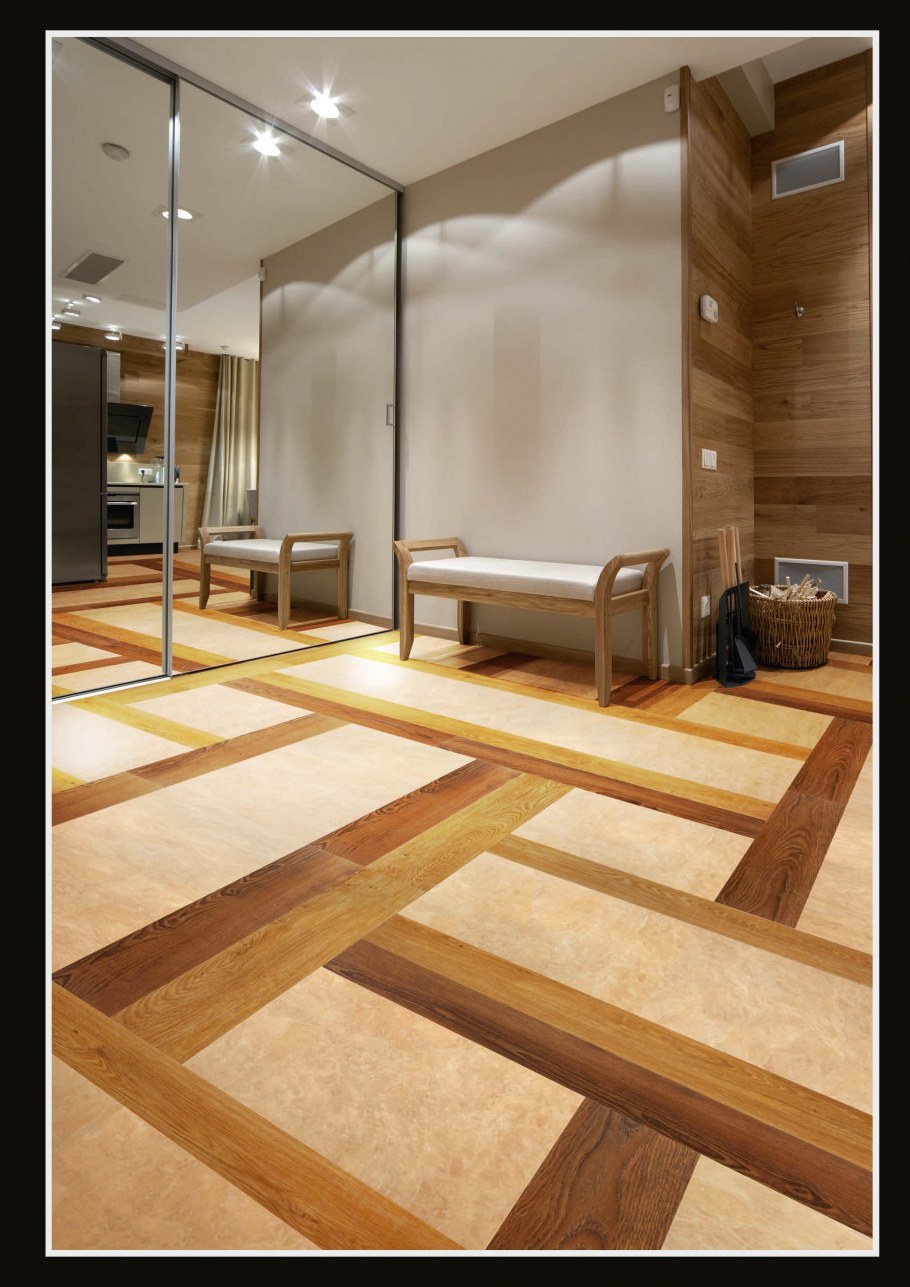 Дизайнерский пол из фанеры