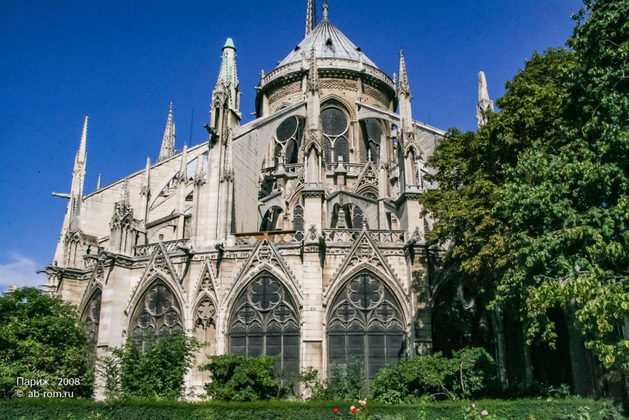 Собор Парижской Богоматери архитектура Готика