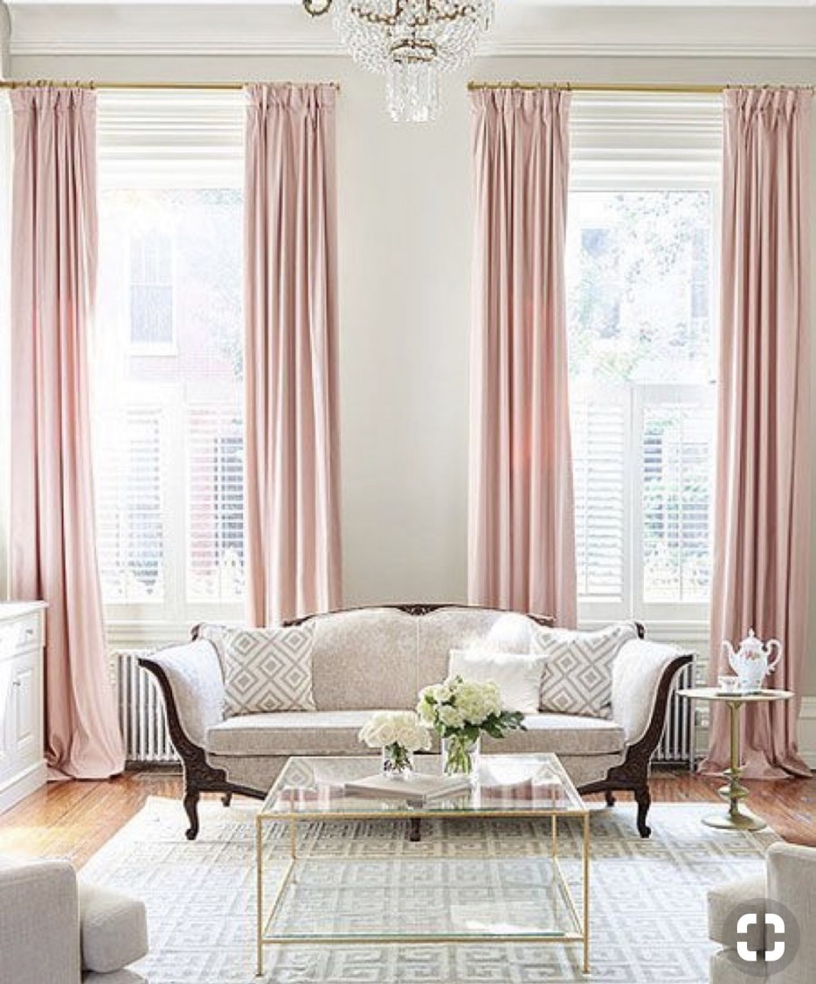 Шторы пастельных тонов