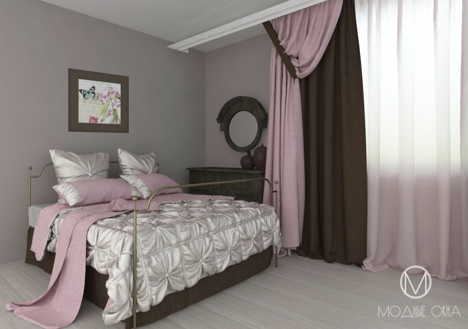 Пыльно розовый цвет в интерьере