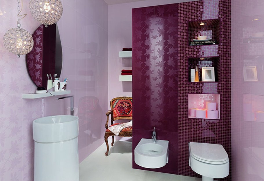 Санузел в Вишневом цвете