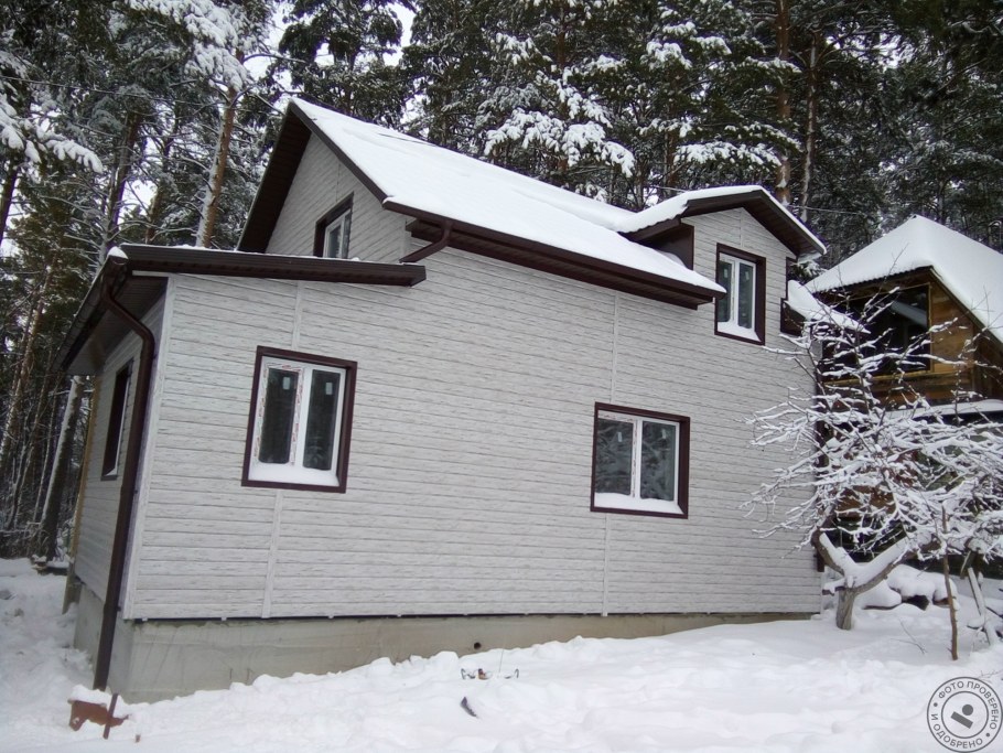 Металлосайдинг беленый дуб