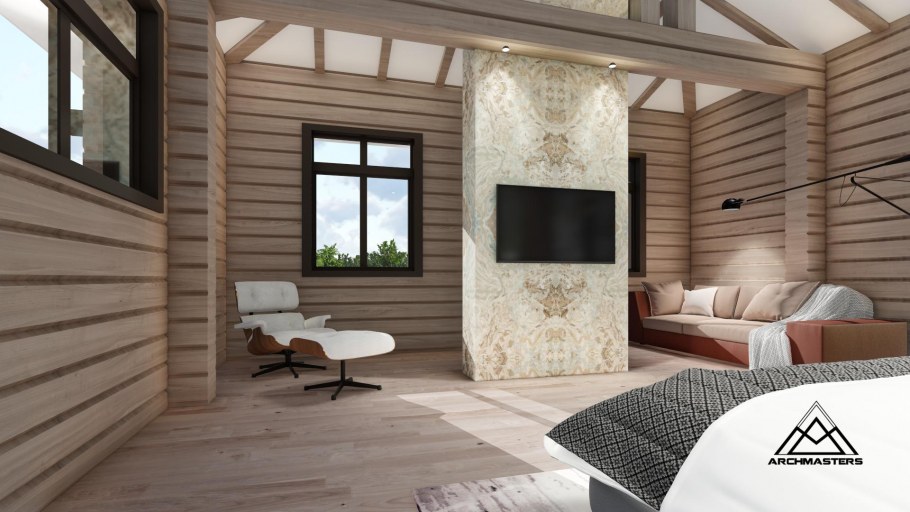 Имитация бруса для внутренней отделки