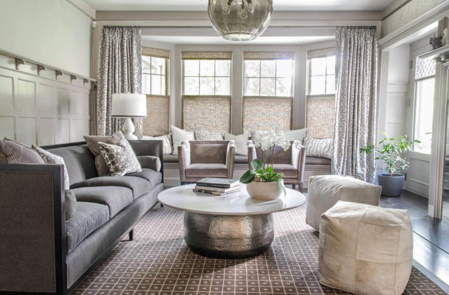 Интерьер в теплых серых тонах