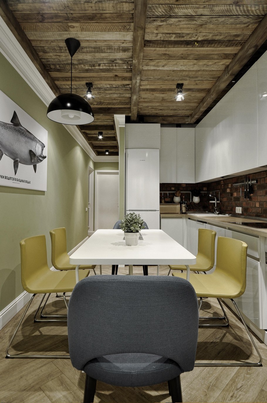 Потолок намеухне в стиле лофт