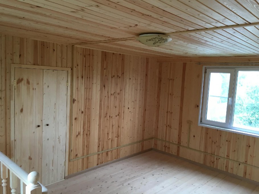 Обшить дом вагонкой внутри
