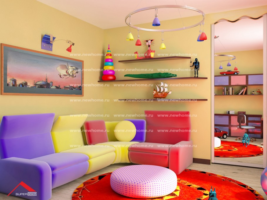 Влияние цвета на детей в комнате