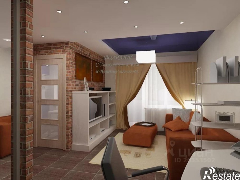 Перепланировка хрущевки в студию