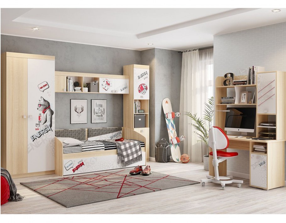 Софа Энерджи дуб сонома/белый