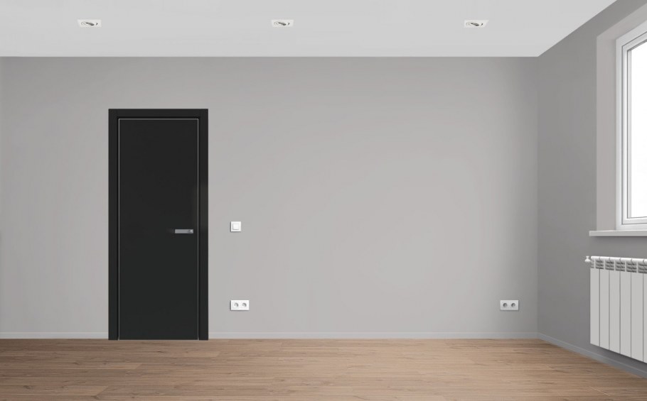 Серые двери в интерьере