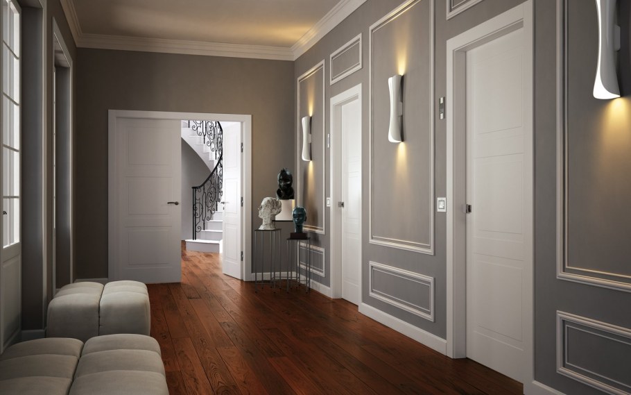 Белые двери белый плинтус