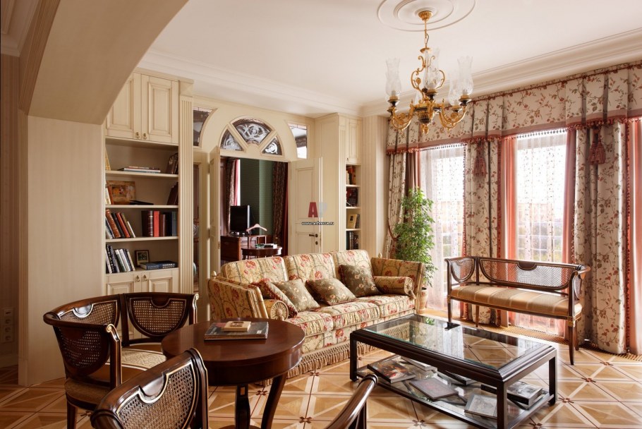 Гостиная в английском стиле