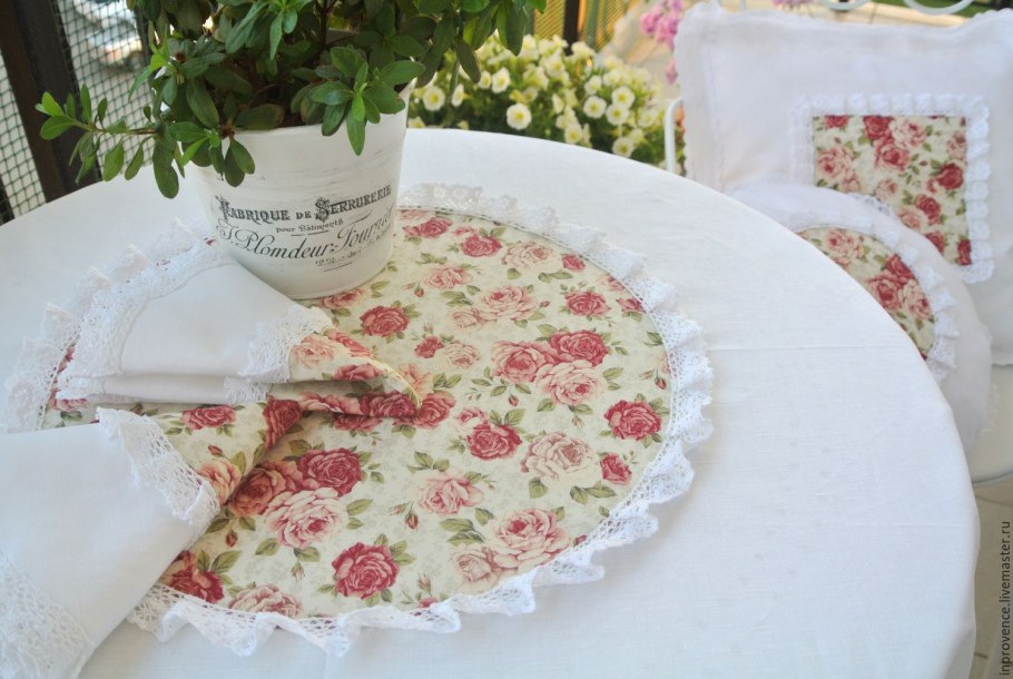 Скатерть в стиле шебби Шик