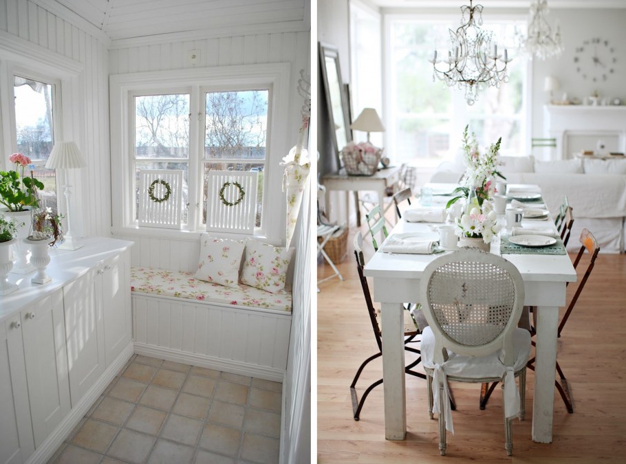 Дом с видом на море кухня в стиле шебби Шик