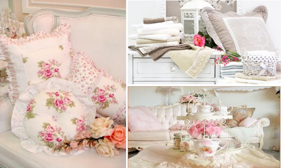 Фон в стиле шебби Шик в интерьере