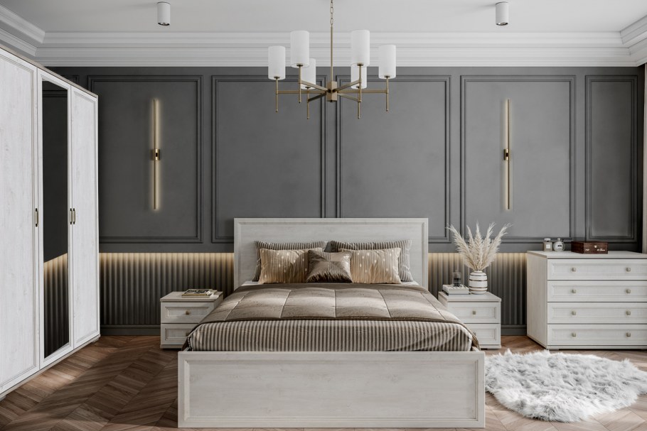 Кровать в стиле лофт