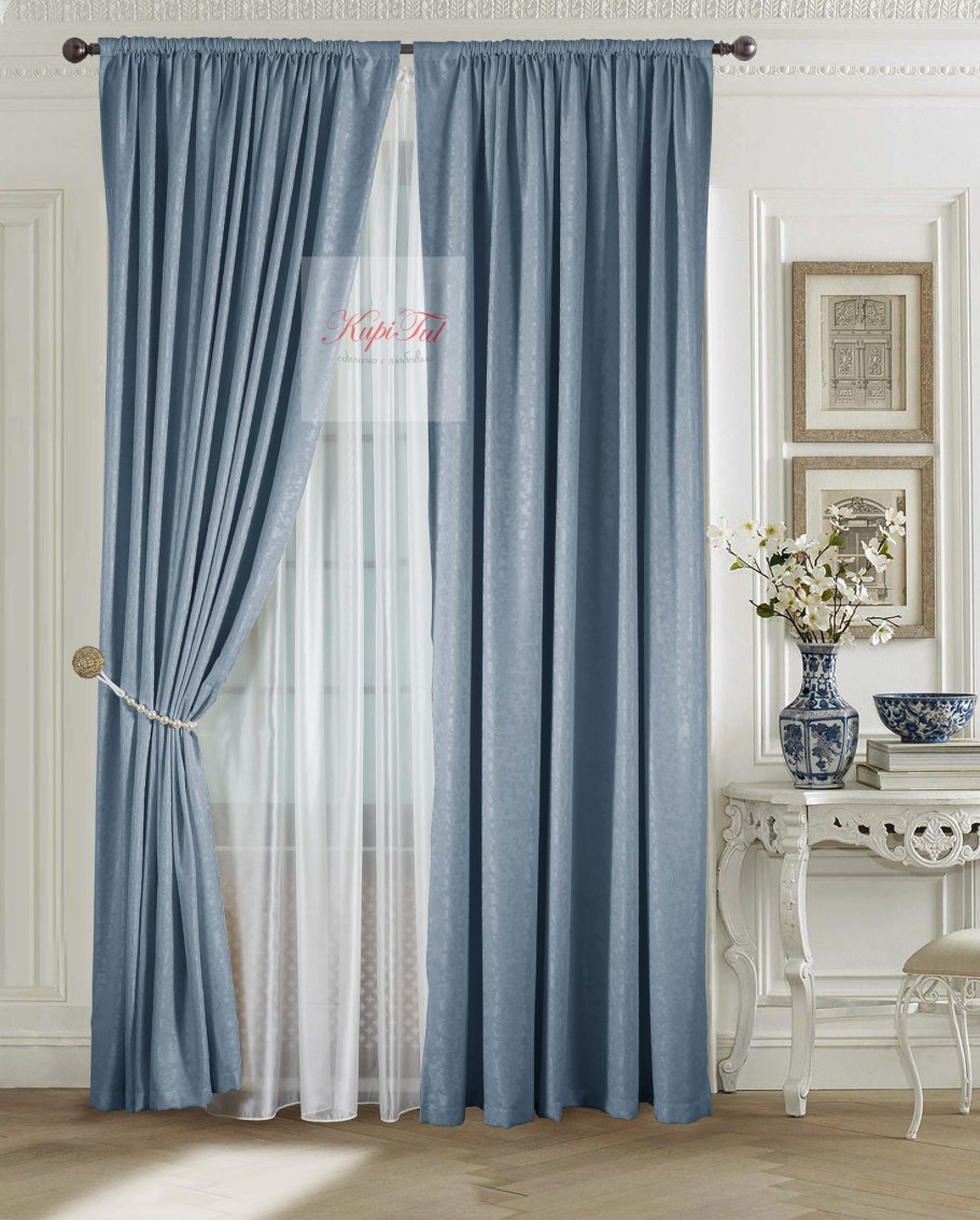Шторы однотонные