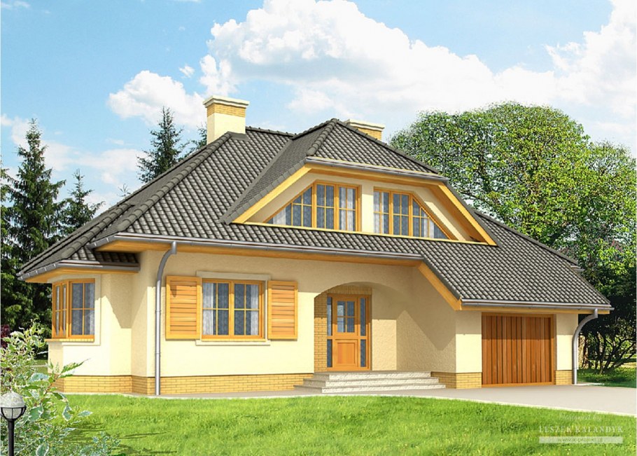 Вальмовая крыша мансарда жилая