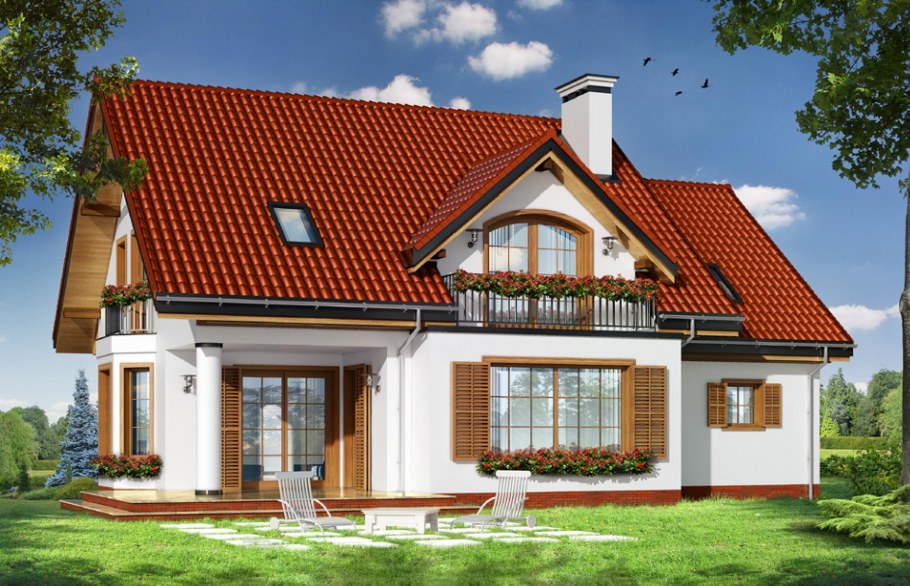 Одноэтажный дом из керамоблока