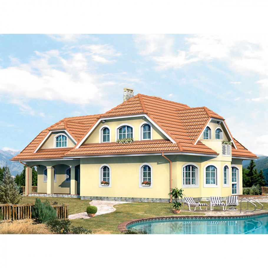 Красивые мансардные крыши