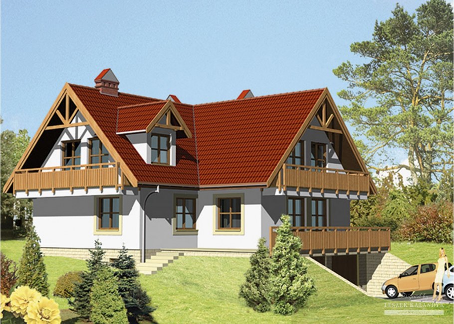 Дома с мансардной крышей проекты