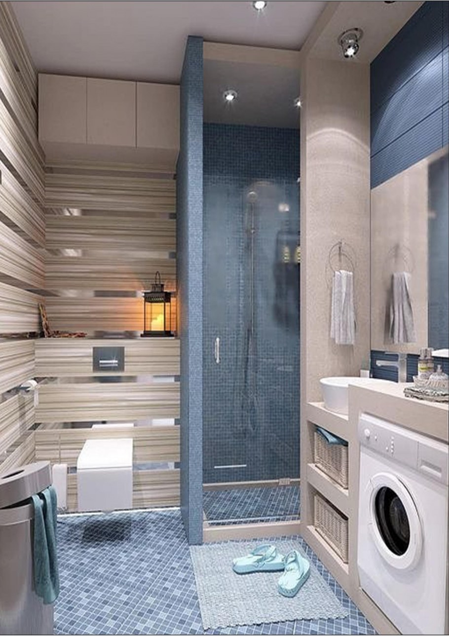 Ванная с душевой и туалетом