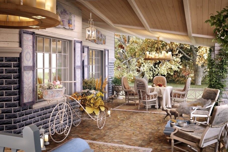 Пергола увитая растениями