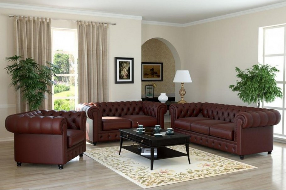 Chesterfield диван в интерьере
