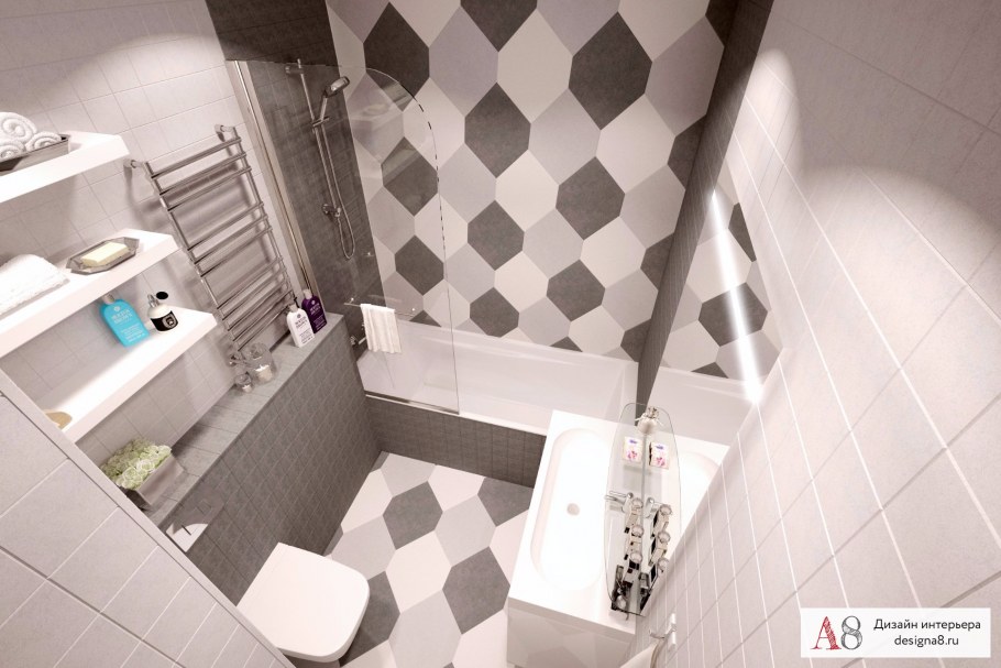 Плитка в совмещенном санузле