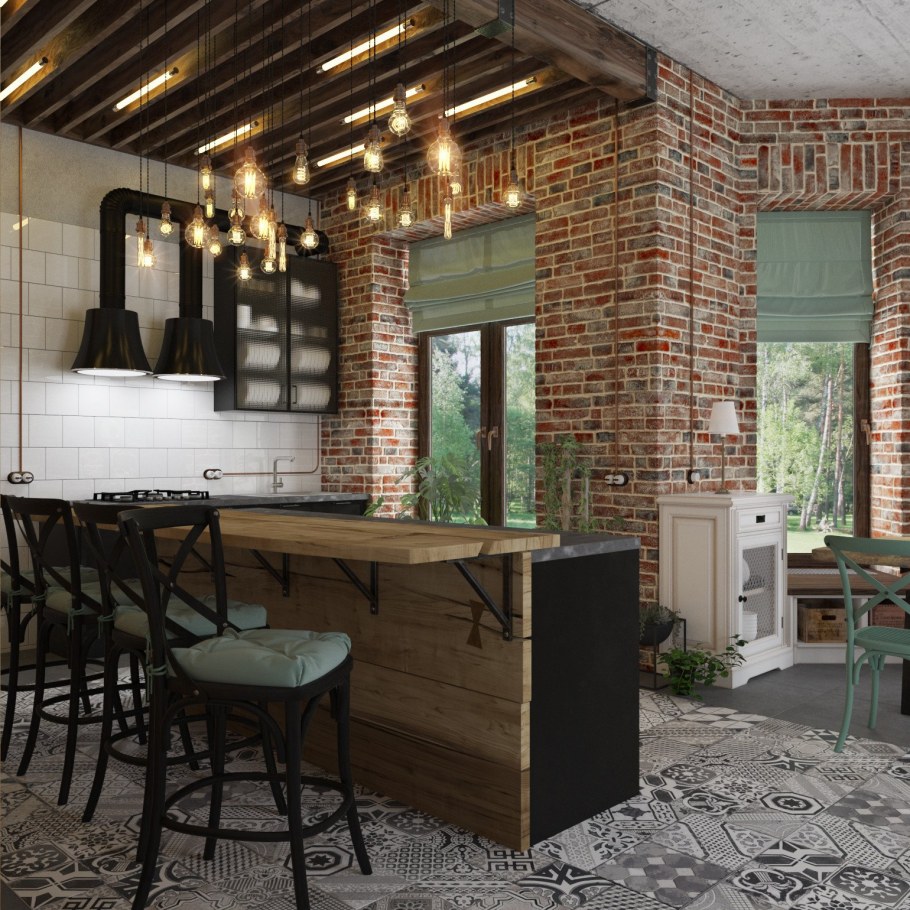 Стиль Индастриал Шик