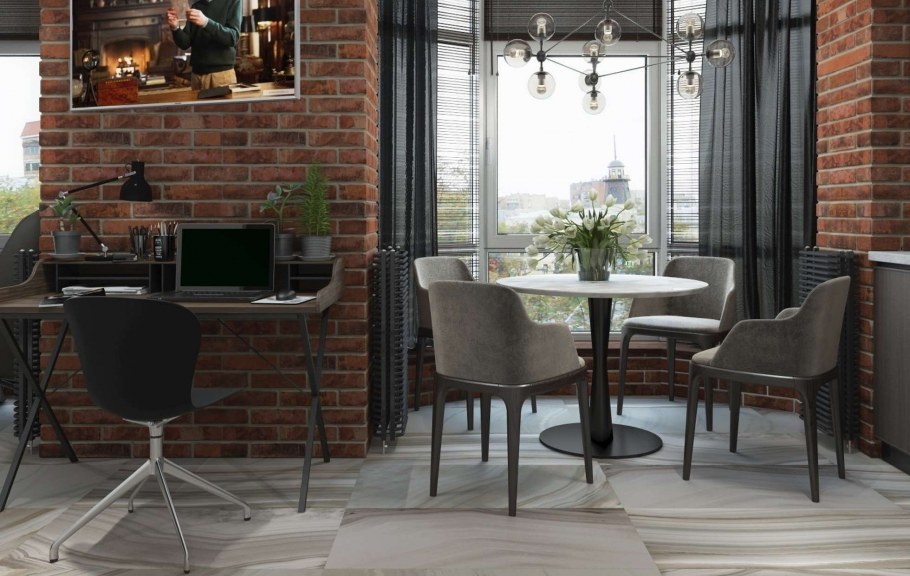 Стол в столовую в стиле лофт