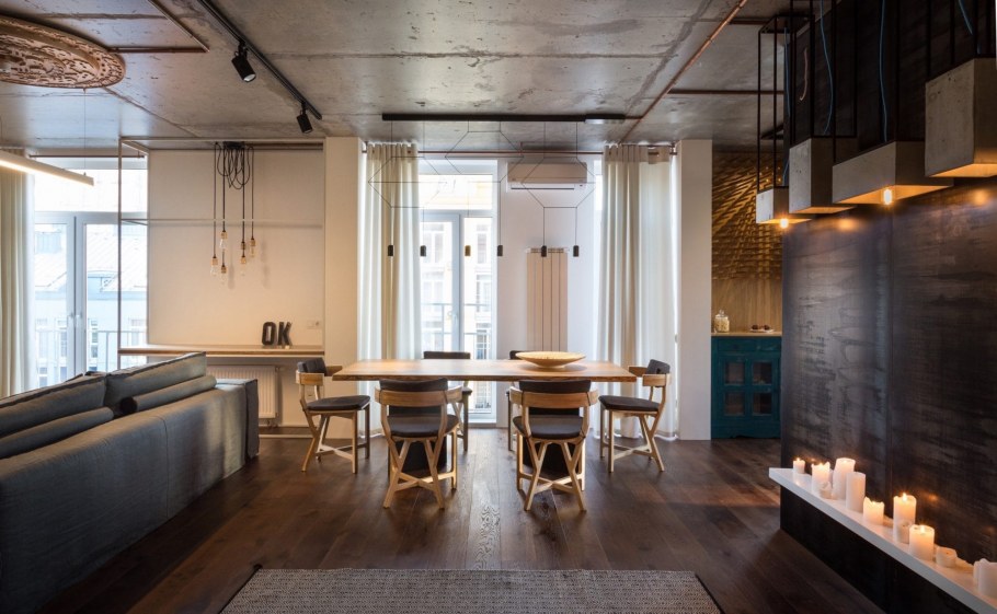 Интерьер эко-Индастриал