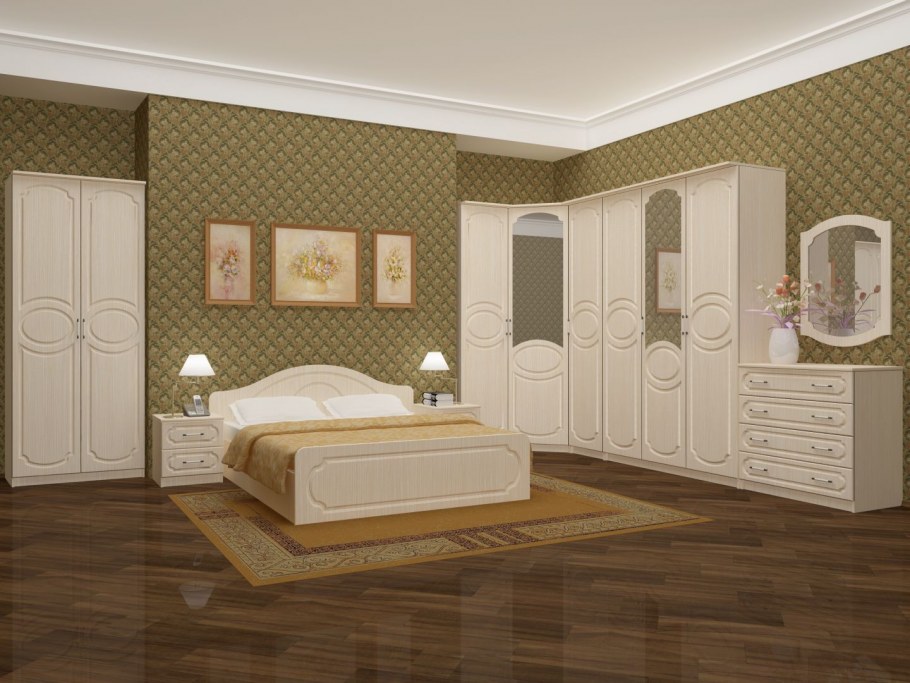 Спальня Карина 7 ясень патина