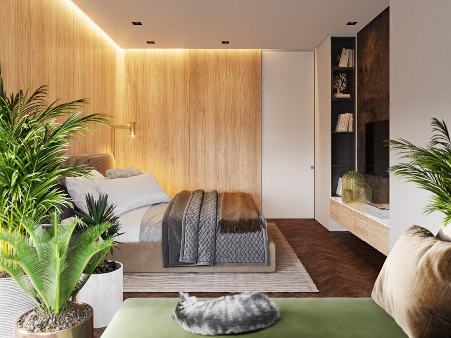 Релакс зона в спальне