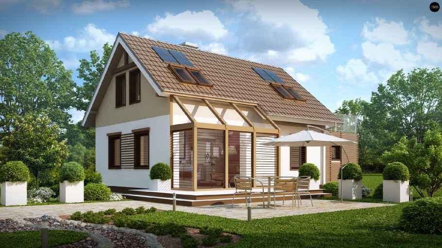 Дом z500 с мансардой